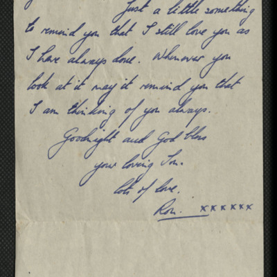 Letter to Ron Riding&#039;s Mother